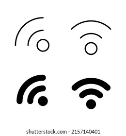 Wifi icons vector. signal sign and symbol. Wireless  icon