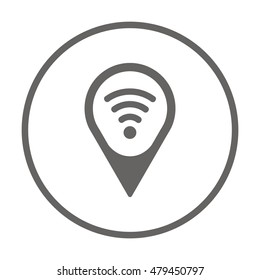 Wi-Fi  icon,vector.  Flat design.