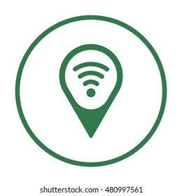 Wi-Fi  icon,vector.  Flat design.