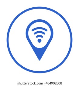 Wi-Fi  icon,vector.  Flat design.