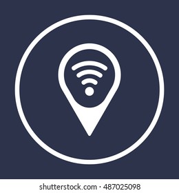 Wi-Fi  icon,vector.  Flat design.