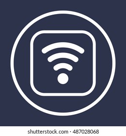 Wi-Fi  icon,vector.  Flat design.