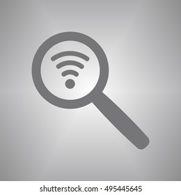 Wi-Fi  icon,vector.  Flat design.