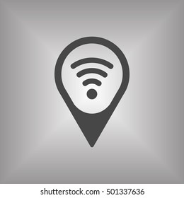 Wi-Fi  icon,vector.  Flat design.