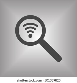 Wi-Fi  icon,vector.  Flat design.