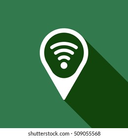 Wi-Fi  icon,vector.  Flat design.