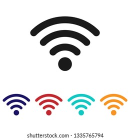 Wifi icon.Wireless connections vector sign.