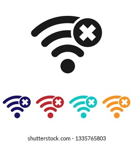 Wifi Iconwireless Connections Vector Sign Wireless Stock Vector