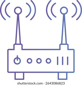  Ilustração de Wi-Fi com plano de fundo isolado