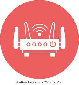 Ilustração de Wi-Fi com plano de fundo isolado