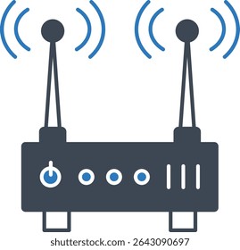 Ilustração de Wi-Fi com plano de fundo isolado