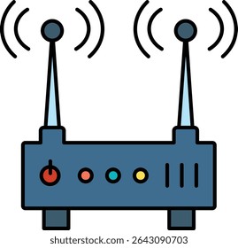 Ilustración de Wi-Fi con fondo aislado