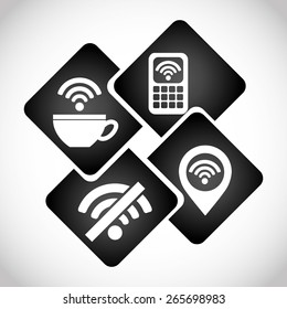 wifi infographics design, vector illustration eps10 graphic 