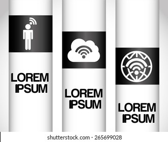 wifi infographics design, vector illustration eps10 graphic 