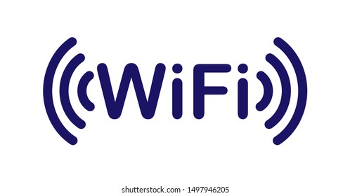 WiFi. Information icon about access to the wireless Internet