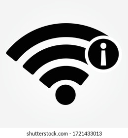 wifi information icon vector illustration