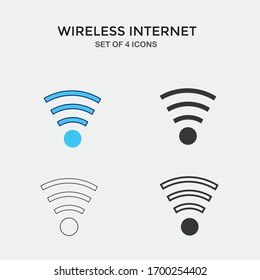 wifi internet connection vector icon wireless