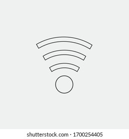 Wireless-Internetanschluss-Vektorillustration-Symbol
