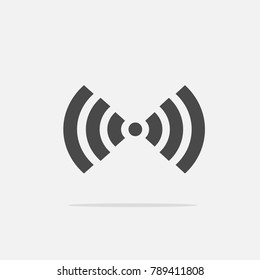 Wifi internet connection wireless technology network and communication vector icon  for internet cafe website streaming social media or eps10 