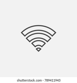 Wifi internet connection wireless technology network and communication vector icon  for internet cafe website streaming social media or eps10 
