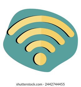 Icono de Internet Wifi en estilo cómico, Wifi red de dibujos animados tecnología inalámbrica vector ilustración de dibujos animados pictograma. Concepto de señal de conexión
