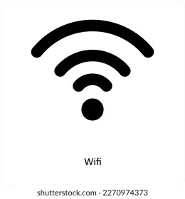 Wifi and internet icon concept