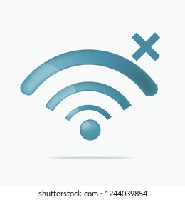 Wifi Internet icon for technology element