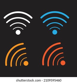 Wi-Fi internet icon. Vector wi fi wlan access, wireless wifi hotspot signal sign