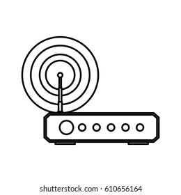 Wifi internet modem icon vector illustration graphic design