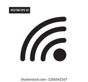 Wifi internet network access symbol icon black color : illustration vector