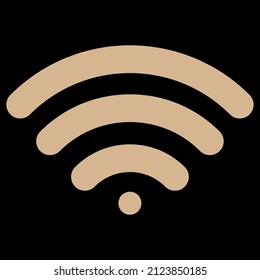 wifi internet signal vector icon sign symbol. isolated graphic illustration