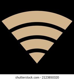 wifi internet signal vector icon sign symbol. isolated graphic illustration
