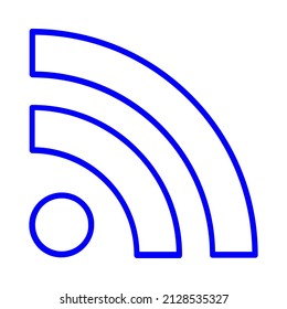 wifi internet signal vector icon sign symbol. isolated graphic illustration