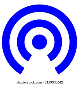 wifi internet signal vector icon sign symbol. isolated graphic illustration