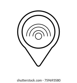 wifi internet social media round pointer web