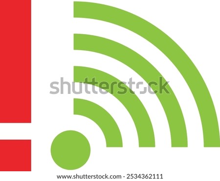 Wifi Internet Wireles Icon Vector Flat Illustration
