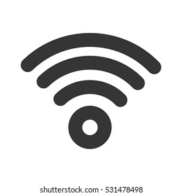 Wifi Vector Long Shadow Iconwifi Signal Stock Vector (Royalty Free ...