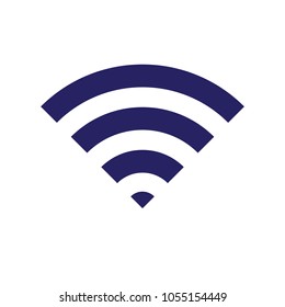 WiFi isolated vector icon on white background