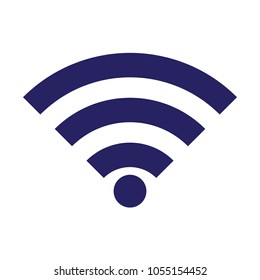 WiFi isolated vector icon on white background