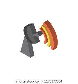 Wifi isometric left top view 3D icon
