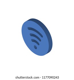 Wifi isometric left top view 3D icon