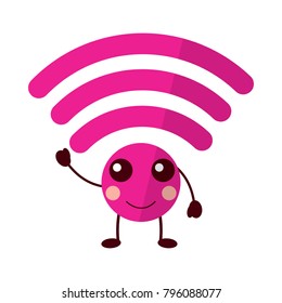wifi kawaii icon image 