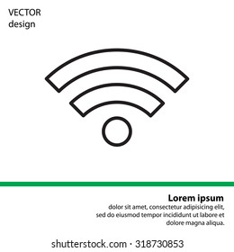 Wi-Fi line icon