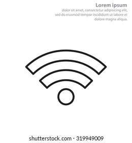 Wi-Fi line icon