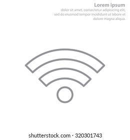 Wi-Fi line icon