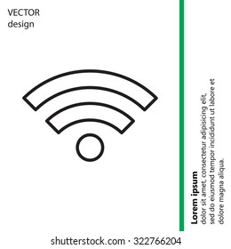 Wi-Fi line icon