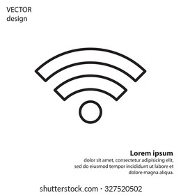 Wi-Fi line icon