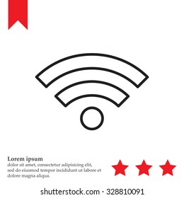 Wi-Fi line icon