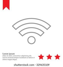 Wi-Fi line icon