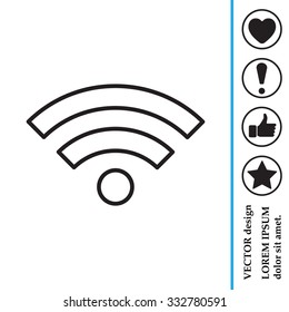 Wi-Fi line icon